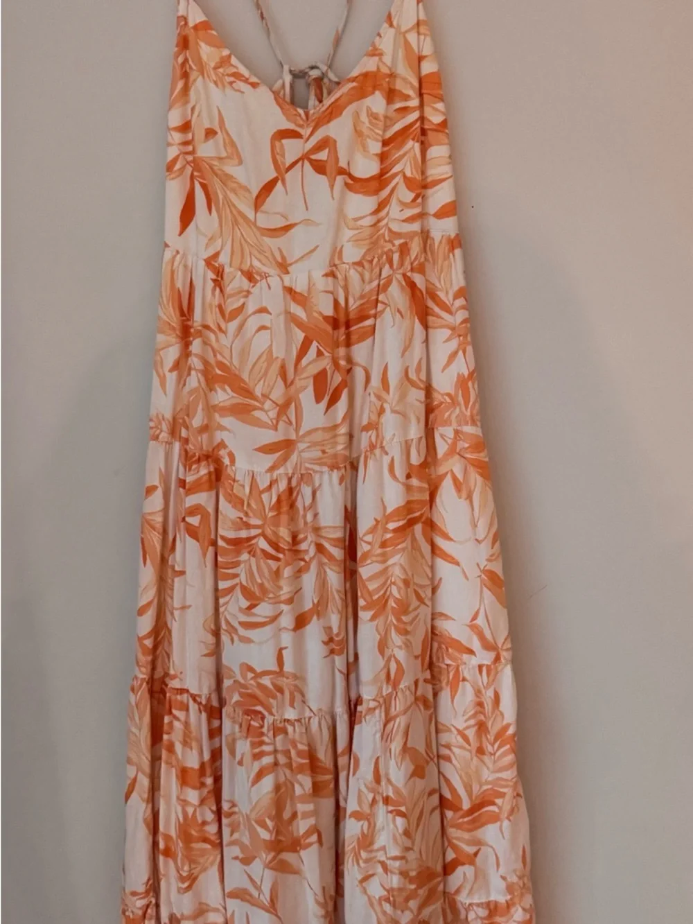 Abercrombie tropical Maxi Dress with back tie